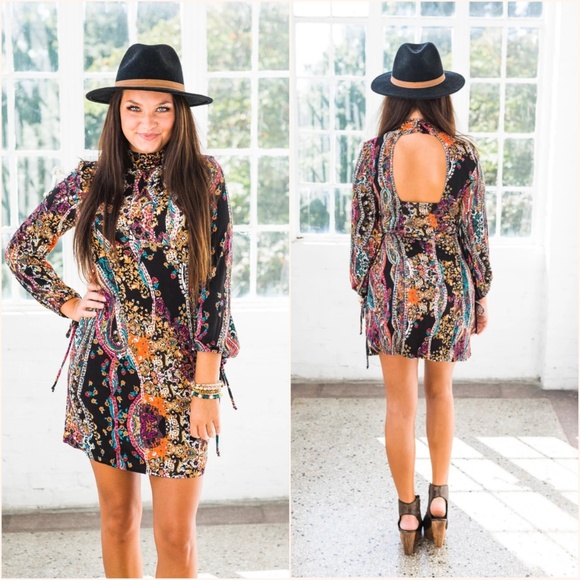 all dolled up mini dress